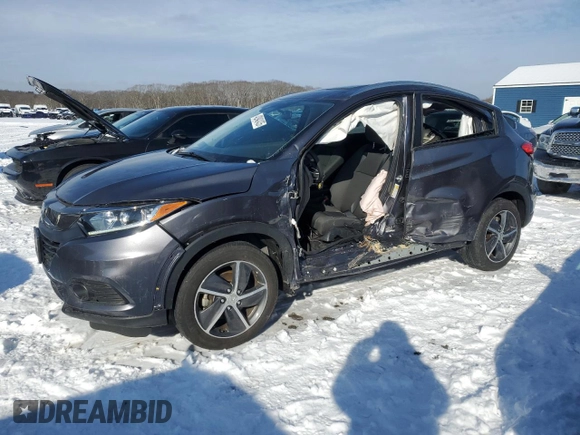 2022 Honda HR-V EX with VIN 3CZRU6H5XNM775421, listed as a Copart auction lot 42942435 with 25,832 mi miles and Salvage Title. Bid and sale history available at DreamBid. Image 1.