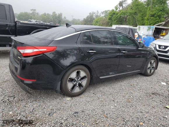 2013 Kia Optima Hybrid EX with VIN KNAGM4ADXD5053550, listed as a Copart auction lot 48962205 with 166,117 mi miles and Salvage Title. Bid and sale history available at carsss.com. Image 3.