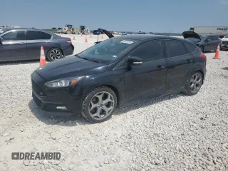 2018 Ford Focus ST with VIN 1FADP3L98JL216595, listed as a Copart auction lot 52825155 with 96,617 mi miles and Salvage Title. Bid and sale history available at carsss.com. Image 1.