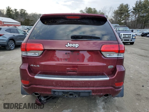2018 Jeep Grand Cherokee High Altitude with VIN 1C4RJFCG7JC358129, listed as a Copart auction lot 47476135 with 34,347 mi miles and Salvage Title. Bid and sale history available at carsss.com. Image 6.