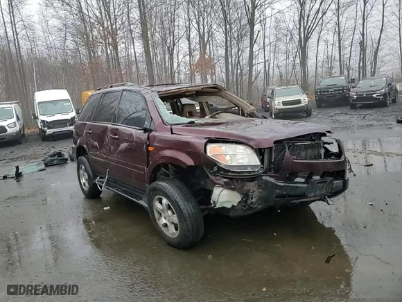 2007 Honda Pilot EX-L with VIN 2HKYF18567H535399, listed as a Copart auction lot 42993805 with 249,573 mi miles and Salvage Title. Bid and sale history available at carsss.com. Image 12.