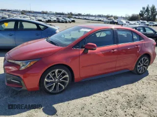 2020 Toyota Corolla XSE with VIN 5YFT4RCE3LP019150, listed as a Copart auction lot 47044725 with 48,456 mi miles and Salvage Title. Bid and sale history available at carsss.com. Image 1.