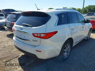 2014 Infiniti QX60 with VIN 5N1AL0MN7EC511028, listed as a IAAI auction lot 42095700 with 154,772 mi miles. Bid and sale history available at carsss.com. Image 4.