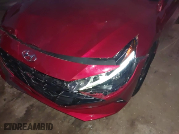 2023 Hyundai Elantra SEL with VIN KMHLM4AG9PU575684, listed as a IAAI auction lot 41205531 with 13,656 mi miles and . Bid and sale history available at DreamBid. Image 6.