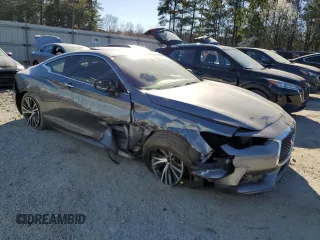2017 Infiniti Q60 Premium with VIN JN1CV7EL3HM320964, listed as a Copart auction lot 47350085 with 91,745 mi miles and Clean title. Bid and sale history available at DreamBid. Image 4.