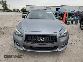 2017 Infiniti Q50 Signature Edition with VIN JN1EV7APXHM730064, listed as a Copart auction lot 58155405 with 93,425 mi miles and Salvage title. Bid and sale history available at DreamBid. Image 5.