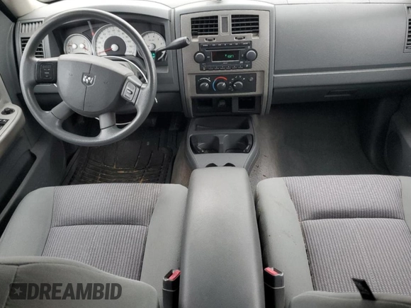 2007 Dodge Dakota SLT with VIN 1D7HE48K27S121781, listed as a Copart auction lot 43204335 with 157,654 mi miles and Salvage Title. Bid and sale history available at DreamBid. Image 8.