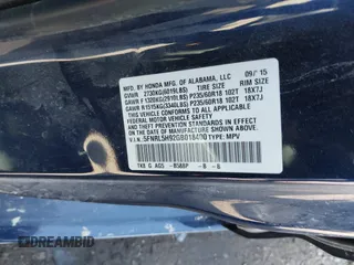 2016 Honda Odyssey Touring Elite with VIN 5FNRL5H92GB018400, listed as a IAAI auction lot 41786969 with 155,610 mi miles. Bid and sale history available at carsss.com. Image 9.