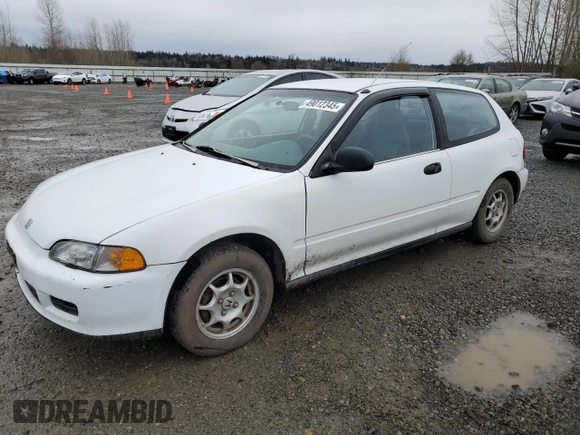 1993 Honda Civic z VIN 2HGEH2370PH501724, wystawiony jako Copart lot #49012345 z przebiegiem 284 973 mil mil oraz Czysty tytuł • Clean title. Historia ofert i sprzedaży dostępna na DreamBid. Obrazek 1.