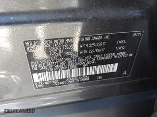 2021 Toyota RAV4 LE with VIN 2T3H1RFV9MC141966, listed as a IAAI auction lot 41328102 with 80,972 mi miles. Bid and sale history available at carsss.com. Image 9.