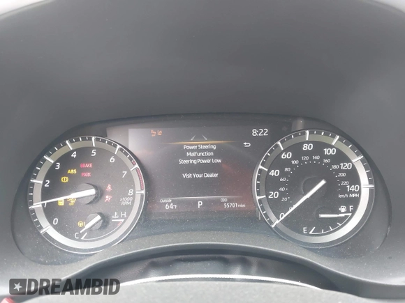 2021 Toyota Highlander XLE with VIN 5TDGZRBH5MS538188, listed as a IAAI auction lot 42257104 with 55,701 mi miles and . Bid and sale history available at DreamBid. Image 7.
