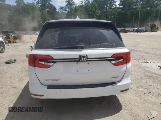 2024 Honda Odyssey Touring with VIN 5FNRL6H84RB014767, listed as a Copart auction lot 57070935 with Not provided miles and Salvage title. Bid and sale history available at DreamBid. Image 6.