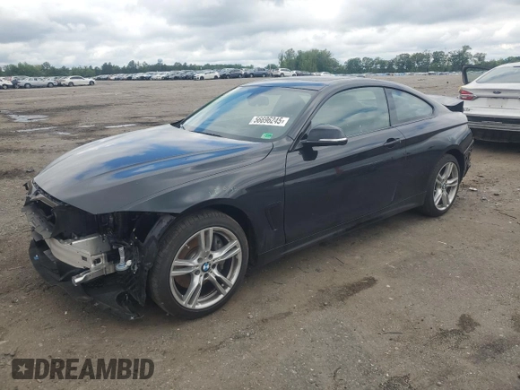 2019 BMW 4 Series 440i xDrive with VIN WBA4W9C52KAF94728, listed as a Copart auction lot 56696245 with 26,713 mi miles and Salvage title. Bid and sale history available at DreamBid. Image 1.