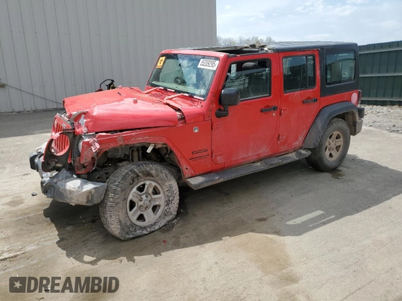 2016 Jeep Wrangler Unlimited Sport RHD с VIN 1C4BJWKG3GL157226, выставлен на аукционе Copart как лот 55209295 с пробегом Не указан миль и Списание • Salvage title. История ставок и продаж доступна на DreamBid. Изображение 1.