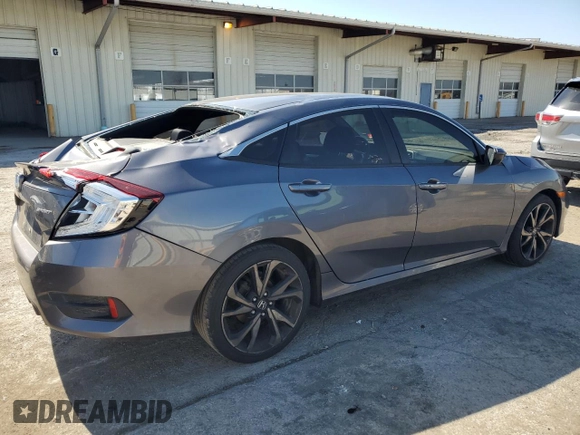 2019 Honda Civic Sport with VIN 2HGFC2F80KH565567, listed as a Copart auction lot 52384625 with 89,947 mi miles and Salvage title. Bid and sale history available at DreamBid. Image 3.