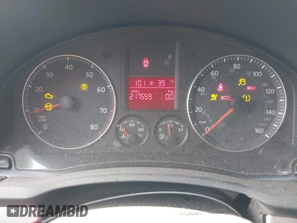 2009 Volkswagen Jetta S с VIN 3VWJM71K89M126759, выставлен на аукционе IAAI как лот 41089190 с пробегом 217 559 миль миль и . История ставок и продаж доступна на DreamBid. Изображение 7.