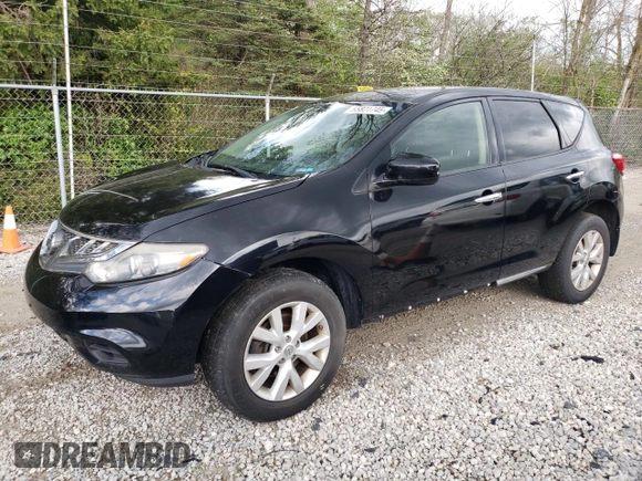 2014 Nissan Murano S with VIN JN8AZ1MW0EW504734, listed as a Copart auction lot 55821745 with 160,718 mi miles and Clean Title. Bid and sale history available at DreamBid. Image 1.