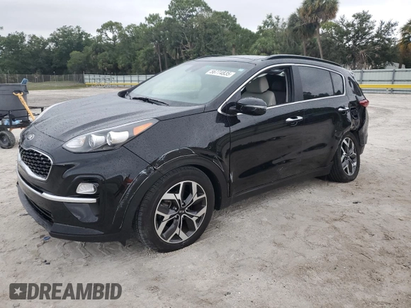2022 Kia Sportage EX with VIN KNDPN3AC6N7975479, listed as a Copart auction lot 56774835 with 7,442 mi miles and Salvage title. Bid and sale history available at DreamBid. Image 1.