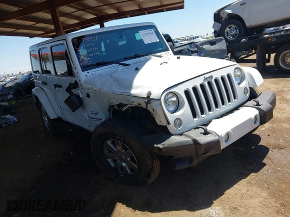 2016 Jeep Wrangler Unlimited Sahara with VIN 1C4BJWEG0GL126270, listed as a IAAI auction lot 42229364 with 50,847 mi miles and . Bid and sale history available at DreamBid. Image 1.