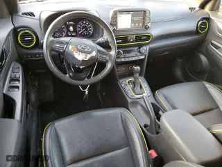 2018 Hyundai Kona Ultimate with VIN KM8K53A57JU106862, listed as a Copart auction lot 84869264 with 80,230 mi miles and Salvage Title. Bid and sale history available at carsss.com. Image 8.