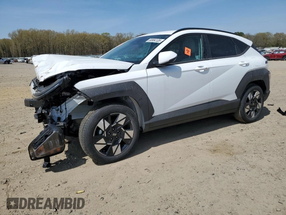 2025 Hyundai Kona SEL with VIN KM8HB3AB7SU192250, listed as a Copart auction lot 50984135 with 8,400 mi miles and Clean Title. Bid and sale history available at carsss.com. Image 1.