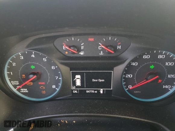 2018 Chevrolet Equinox LT with VIN 3GNAXSEV0JL262130, listed as a Copart auction lot 47670325 with 64,778 mi miles and Salvage Title. Bid and sale history available at carsss.com. Image 9.