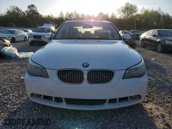 2007 BMW 5 Series 525i with VIN WBANE53537CW64553, listed as a Copart auction lot 52361445 with 169,381 mi miles and Clean Title. Bid and sale history available at carsss.com. Image 5.