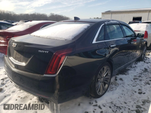 2018 Cadillac CT6 Sport AWD with VIN 1G6KP5R67JU129231, listed as a Copart auction lot 89267215 with 138,886 mi miles and Salvage title. Bid and sale history available at DreamBid. Image 3.