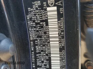 2019 Toyota Corolla L z VIN 2T1BURHE1KC198906, wystawiony jako Copart lot #87813125 z przebiegiem Nie podano mil oraz Nie do naprawy • Non repairable. Historia ofert i sprzedaży dostępna na DreamBid. Obrazek 12.