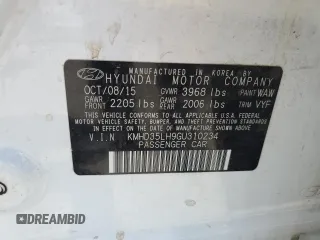 2016 Hyundai Elantra GT with VIN KMHD35LH9GU310234, listed as a Copart auction lot 53329095 with 75,885 mi miles and Salvage Title. Bid and sale history available at carsss.com. Image 13.