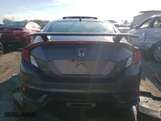 2018 Honda Civic Si Coupe with VIN 2HGFC3A59JH757894, listed as a Copart auction lot 72514584 with 65,189 mi miles and Salvage Title. Bid and sale history available at carsss.com. Image 6.