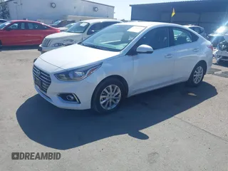 2022 Hyundai Accent SE with VIN 3KPC24A61NE178497, listed as a IAAI auction lot 41814752 with 21,267 mi miles. Bid and sale history available at carsss.com. Image 2.