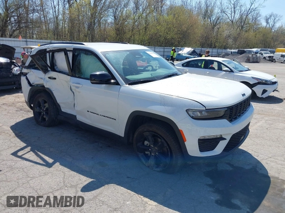 2024 Jeep Grand Cherokee Limited with VIN 1C4RJHBG5R8600766, listed as a IAAI auction lot 42110938 with 13,188 mi miles and . Bid and sale history available at DreamBid. Image 1.