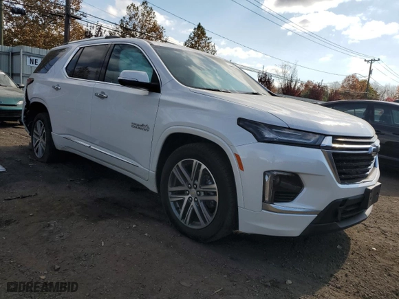 2023 Chevrolet Traverse High Country with VIN 1GNEVNKW3PJ325713, listed as a Copart auction lot 77444454 with 9,733 mi miles and Salvage Title. Bid and sale history available at carsss.com. Image 4.