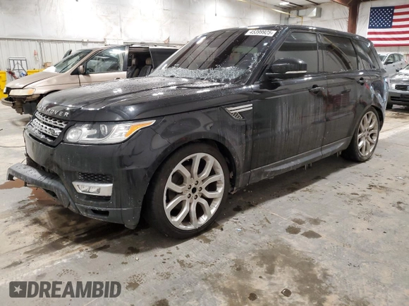 2017 Land Rover Range Rover Sport HSE with VIN SALWR2FK6HA168955, listed as a Copart auction lot 45399925 with 88,565 mi miles and Non Repairable. Bid and sale history available at carsss.com. Image 1.