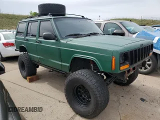 1998 Jeep Cherokee Sport with VIN 1J4FJ68SXWL210381, listed as a Copart auction lot 58398995 with 211,870 mi miles and Salvage title. Bid and sale history available at DreamBid. Image 4.