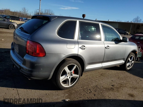 2004 Porsche Cayenne Turbo with VIN WP1AC29P24LA94165, listed as a Copart auction lot 81090334 with 49,635 mi miles and Salvage title. Bid and sale history available at DreamBid. Image 3.