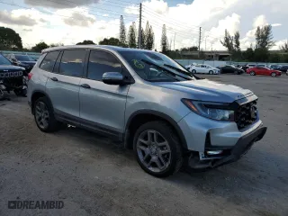 2022 Honda Passport EX-L with VIN 5FNYF8H52NB023630, listed as a Copart auction lot 67558733 with 0 mi miles. Bid and sale history available at carsss.com. Image 4.