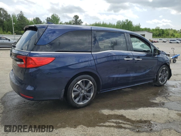 2022 Honda Odyssey Elite z VIN 5FNRL6H94NB051949, wystawiony jako Copart lot #53684245 z przebiegiem Nie podano mil oraz Szkoda całkowita • Salvage title. Historia ofert i sprzedaży dostępna na DreamBid. Obrazek 3.