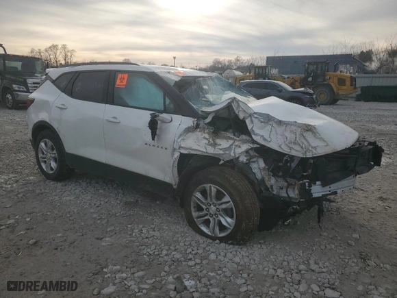 2020 Chevrolet Blazer LT with VIN 3GNKBCR4XLS671352, listed as a Copart auction lot 43343685 with 0 mi miles and Salvage Title. Bid and sale history available at carsss.com. Image 4.