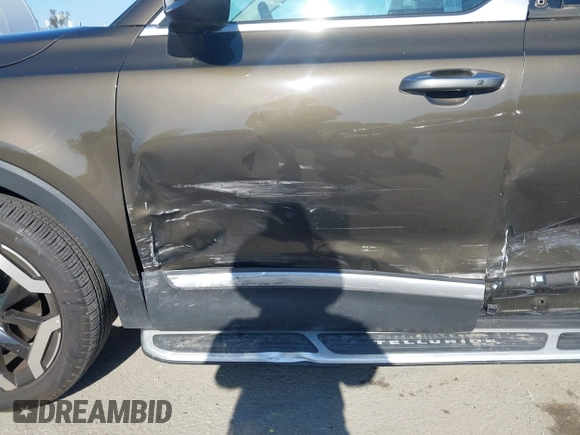 2023 Kia Telluride S with VIN 5XYP6DGC2PG387093, listed as a IAAI auction lot 42299026 with 12,895 mi miles and . Bid and sale history available at DreamBid. Image 19.
