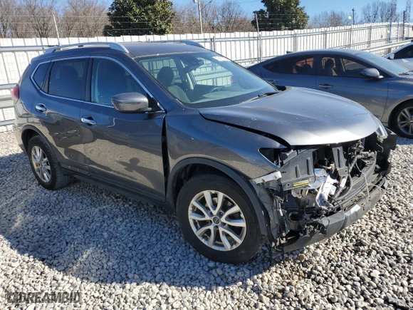 2019 Nissan Rogue SL with VIN 5N1AT2MT9KC702715, listed as a Copart auction lot 47411585 with 140,274 mi miles and Salvage Title. Bid and sale history available at carsss.com. Image 4.
