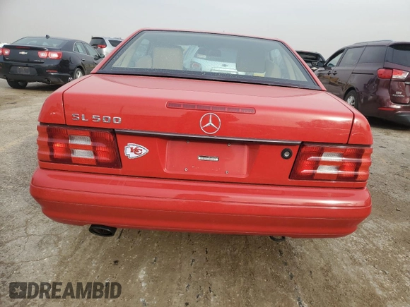 1999 Mercedes-Benz SL-Class with VIN WDBFA68F9XF186324, listed as a Copart auction lot 78376164 with 121,311 mi miles and Salvage Title. Bid and sale history available at carsss.com. Image 6.