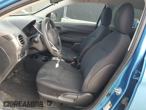 2019 Mitsubishi Mirage ES z VIN ML32F3FJ8KHF16562, wystawiony jako Copart lot #55460175 z przebiegiem 142 557 mil mil oraz Szkoda całkowita • Salvage title. Historia ofert i sprzedaży dostępna na DreamBid. Obrazek 7.