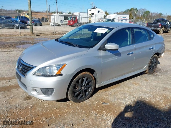 2013 Nissan Sentra SV with VIN 3N1AB7AP4DL613642, listed as a IAAI auction lot 41595829 with 99,351 mi miles. Bid and sale history available at carsss.com. Image 2.