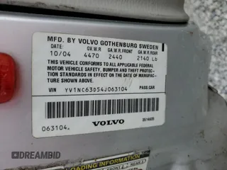 2004 Volvo C70 с VIN YV1NC63D54J063104, выставлен на аукционе Copart как лот 44182695 с пробегом 94 528 миль миль и Чистый • Clean title. История ставок и продаж доступна на DreamBid. Изображение 12.