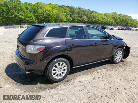 2011 Mazda CX-7 i Sport with VIN JM3ER2B50B0366227, listed as a Copart auction lot 53207325 with 132,759 mi miles and Salvage Title. Bid and sale history available at DreamBid. Image 3.