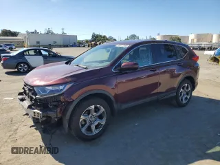 2019 Honda CR-V EX with VIN 2HKRW2H55KH632743, listed as a Copart auction lot 46313355 with 42,424 mi miles and Salvage Title. Bid and sale history available at carsss.com. Image 1.