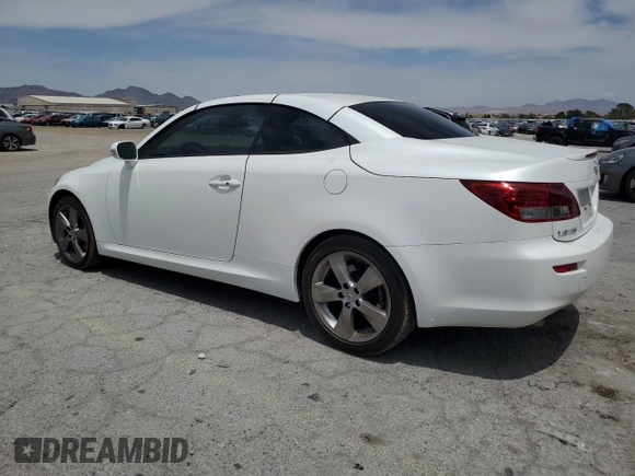 2010 Lexus IS 250 C with VIN JTHFF2C23A2508307, listed as a Copart auction lot 58031435 with 75,331 mi miles and Salvage title. Bid and sale history available at DreamBid. Image 2.
