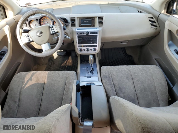 2007 Nissan Murano S with VIN JN8AZ08W07W663891, listed as a Copart auction lot 67211624 with 121,542 mi miles and Non Repairable. Bid and sale history available at carsss.com. Image 8.
